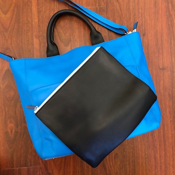 Halogen Leather Tote with Removable Clutch - Picture 7 of 8